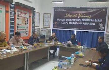 Pantau Kesiapan Pilkada 2024, Komisi I DPRD Sumbar Lakukan Kunjungan Kerja ke KPU Padang Pariaman