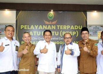 Evi Yandri Bersilaturahmi dengan Ketua Pengadilan Tinggi Padang