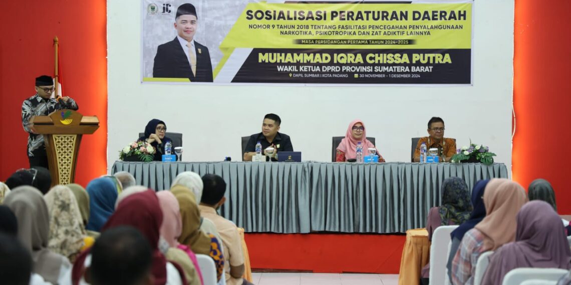 Wakil Ketua DPRD Sumbar Iqra Chissa Sosialisasikan Perda Pencegahan Penyalahgunaan Narkoba