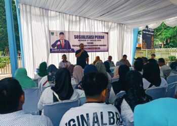 Nanda Satria Sosialisasikan Perda tentang Perlindungan Konsumen kepada Masyarakat