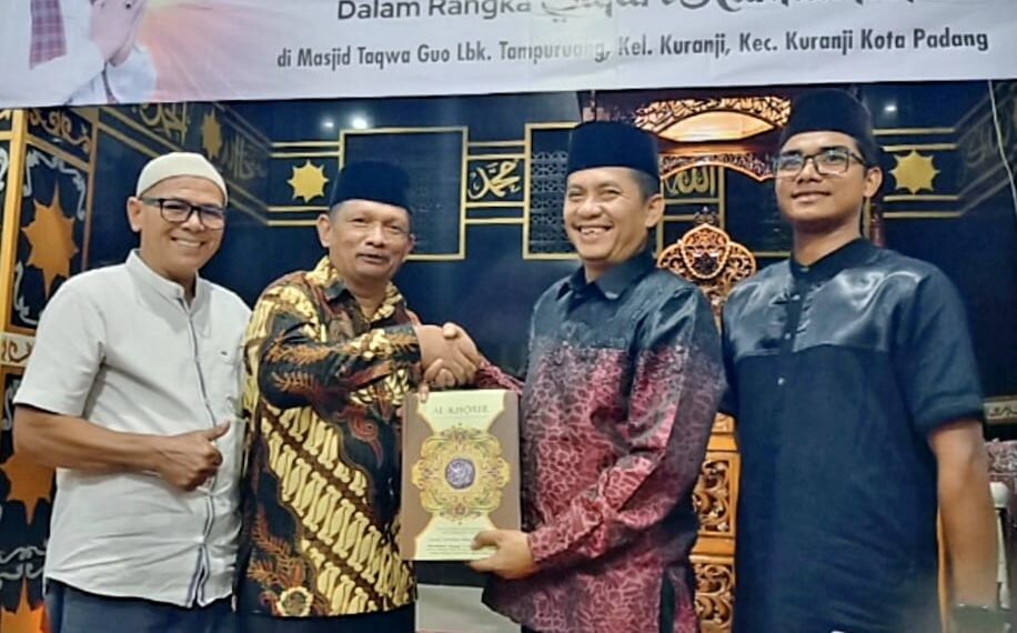 Bantuan Pembangunan Masjid Taqwa Guo, Evi Yandri Soroti Tantangan Generasi Muda