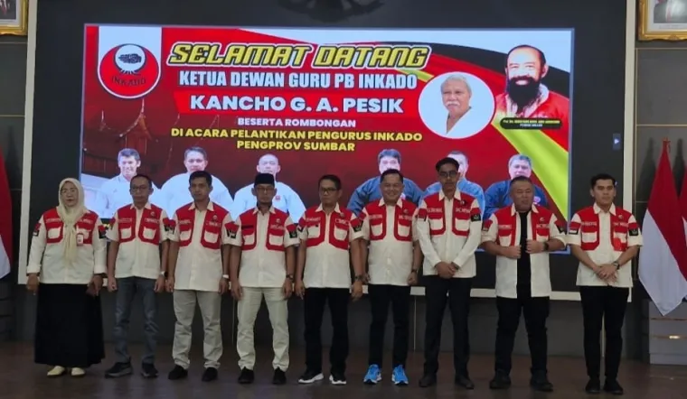 Evi Yandri Dilantik Sebagai Ketua Pengprov Inkado Sumbar